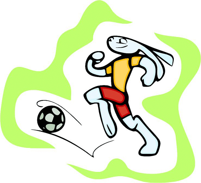 Soccer Sports Bunny Sticker Customized Online
