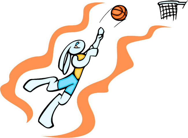Basketball Sports Bunny Decal Sticker Customized Online