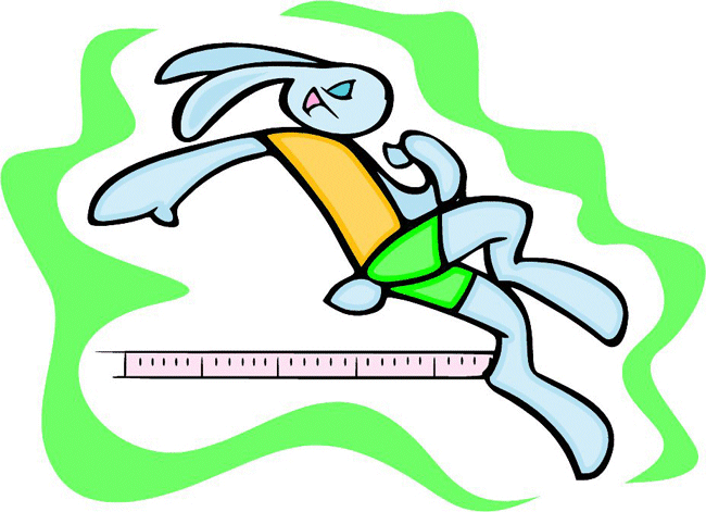 High Jump Sports Bunny Decal Sticker Customized Online