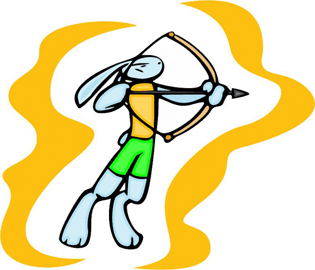 Archery Sports Bunny Decal Sticker Customized Online