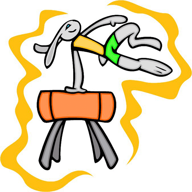 Gymnastics Sports Bunny Decal Sticker Customized Online
