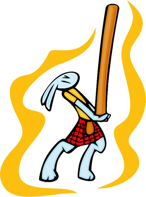 Pole Vaulting Sports Bunny Decal Sticker Customized Online