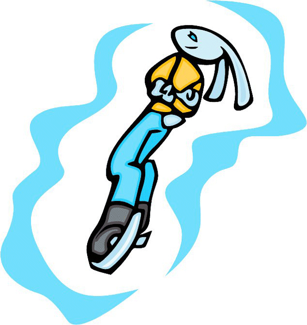 Ice Skating Sports Bunny Decal Sticker Customized Online