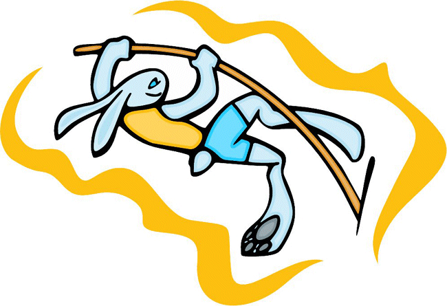 Jumping Sports Bunny Decal Sticker Customized Online