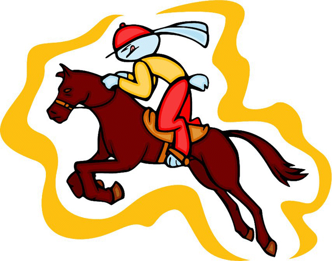 Horseback Riding Sports Bunny Decal Sticker Customized Online