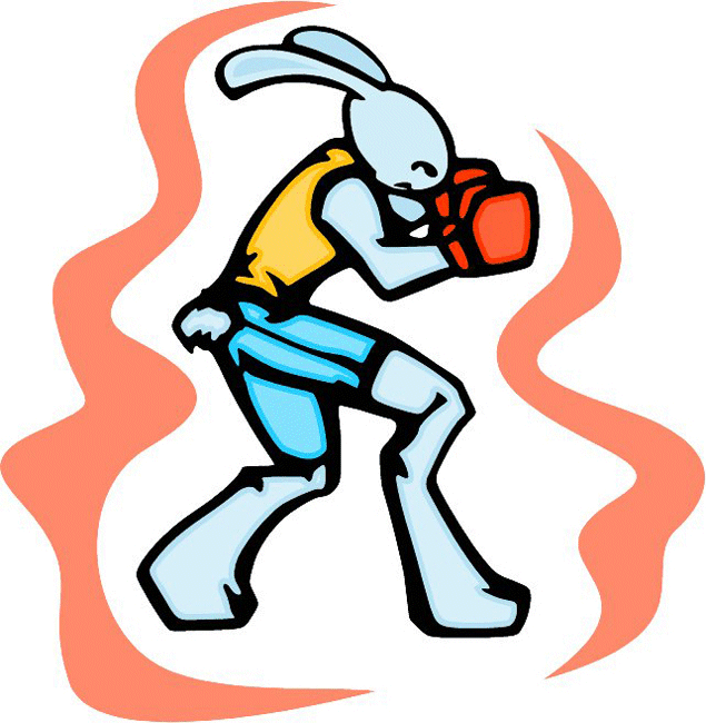 Boxing Sports Bunny Decal Sticker Customized Online
