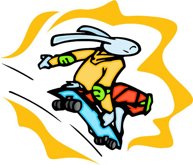 Skateboarding Sports Bunny Decal Sticker Customized Online