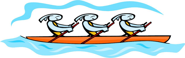 Rowing Sports Bunnies Decal Sticker Customized Online