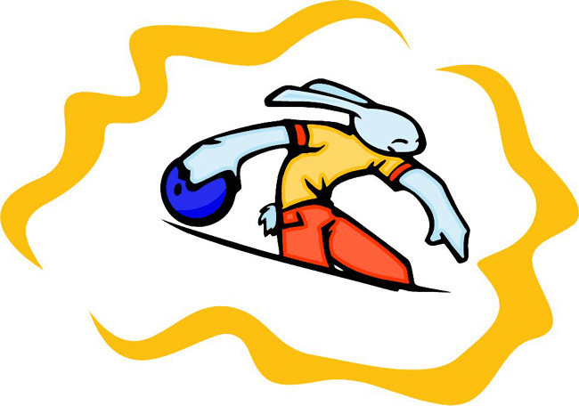 Bowling Sports Bunny Decal Sticker Customized Online