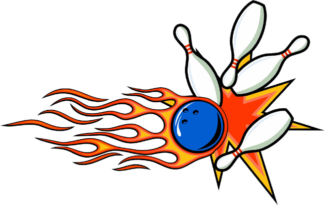 Flaming Bowling Decal Sticker Customized Online