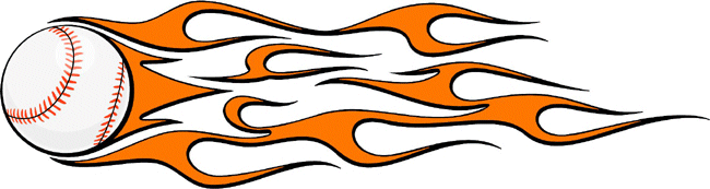Flaming Baseball Decal Sticker Customized Online