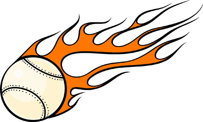 Flaming Base Ball Decal Sticker Customized Online