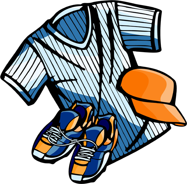 Baseball uniform full color sports sticker. Personalize as you order. BASEBALL_5C_20