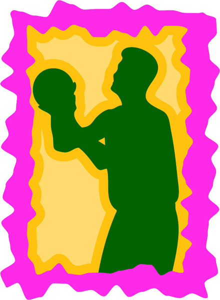 Basketball action full color sports sticker. Make it your own! BASKETBALL_3C_07