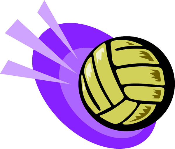 Volleyball full color sports sticker. Personalize on line. ESPORTS_75