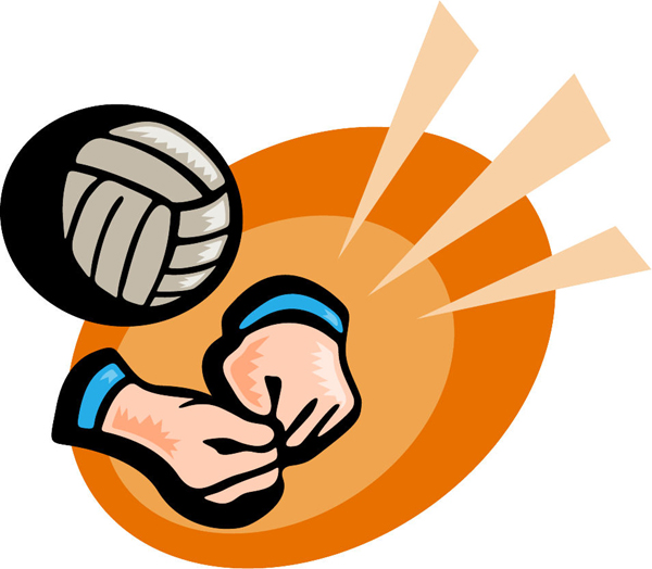 Volleyball sports sticker in full color. Customize as you order. ESPORTS_76