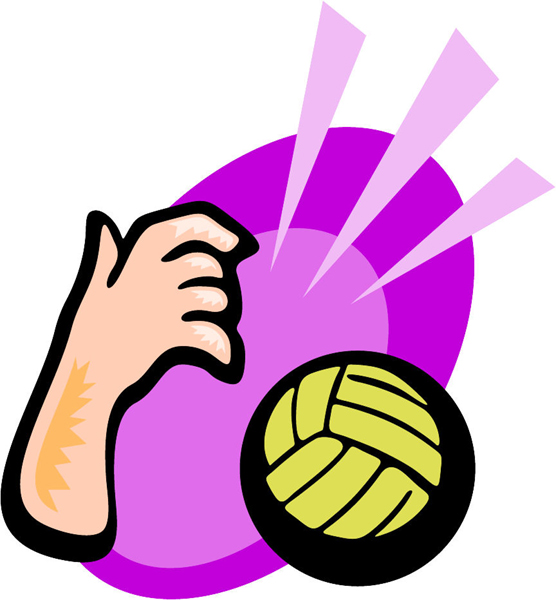Volleyball full color sports decal. Personalize as you order on line. ESPORTS_79