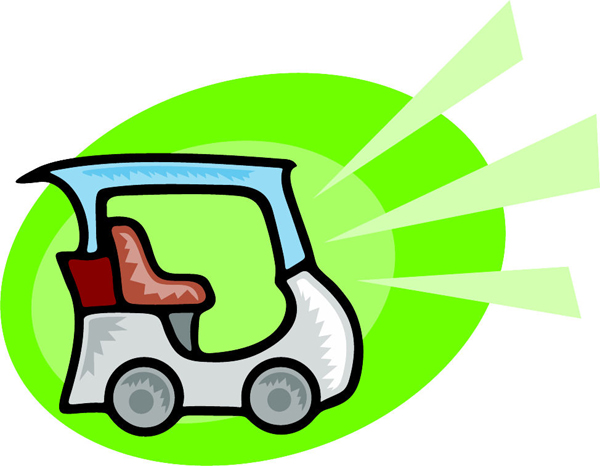Golf cart full color action sports sticker. Customize on line. ESPORTS_83