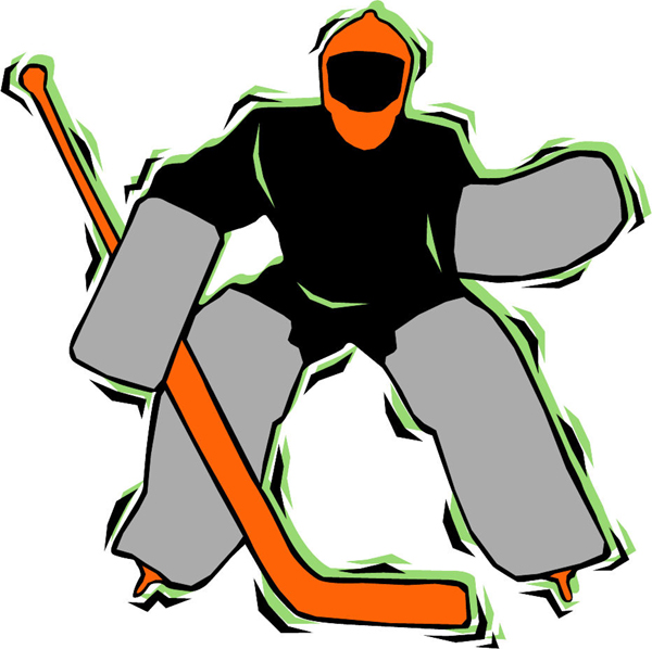 Hockey action player color sports sticker. Make it your own. HOCKEY_4C_19