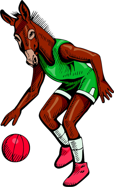 Stallion mascot full color sports decal. Make it your own. MASCOTS_4C_17