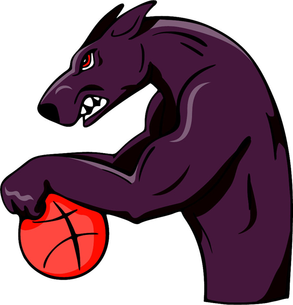 Great Dane mascot full color sports sticker. Personalize on line. MASCOTS_4C_63