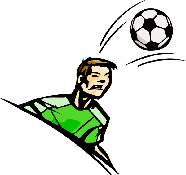 Soccer action sports sticker in full color. Customize on line. SOCCER_5C_00