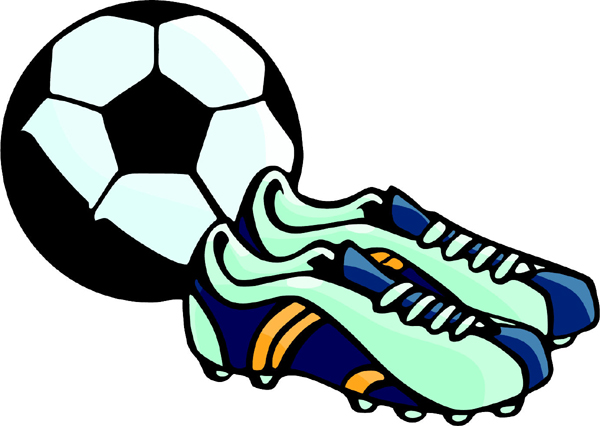 Soccer action color sports sticker. Customize on line. SOCCER_5C_12