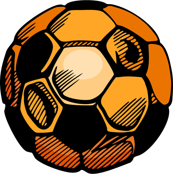 Soccer action color sports sticker. Customize on line. SOCCER_5C_24