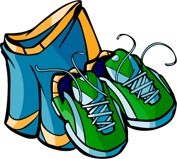 Jersey and sneakers full color sports decal. Customize on line. TRACK_FIELD_5C_10