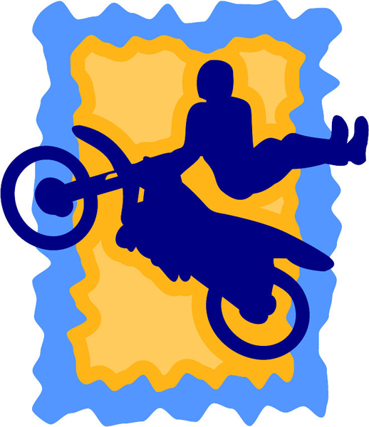 Motorcycle action sports rider full color decal. Customize on line. sports-MISC_3C_013