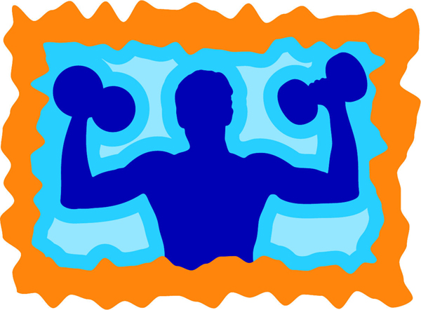 Lifting weights sports decal. Make it your own. sports-MISC_3C_402