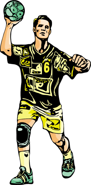 Soccer player full color sports sticker. Customize on line. sports-MISC_4C_44
