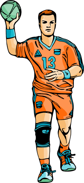 Soccer player full color action sports sticker. Customize on line. sports-MISC_6C_26