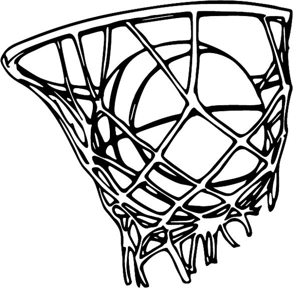 Basketball sports action sticker. Personalize on line. BASKETBALL_6BL_06