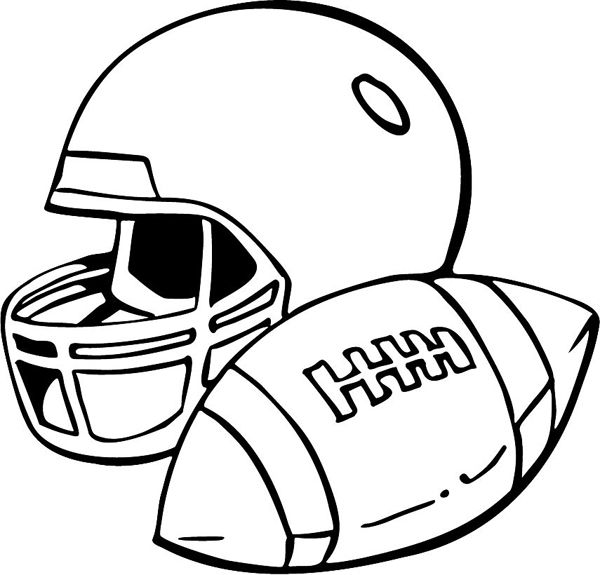 Football action sports sticker. Personalize as you order. FOOTBALL_4BL_30