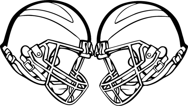 Football sports decal. Customize it on line. FOOTBALL_5BL_10