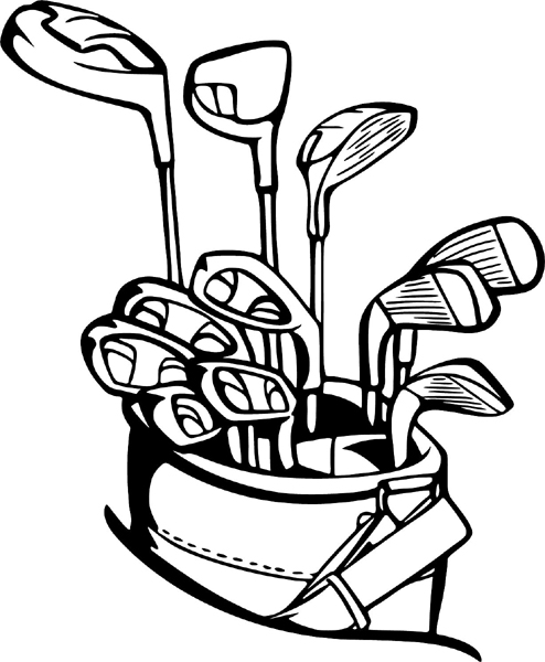 Golf sports sticker. Personalize on line. GOLF_5BL_13