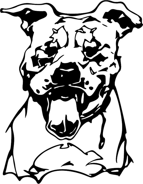 Great Dane mascot action sports decal. Personalize on line. MASCOTS_6BL_72