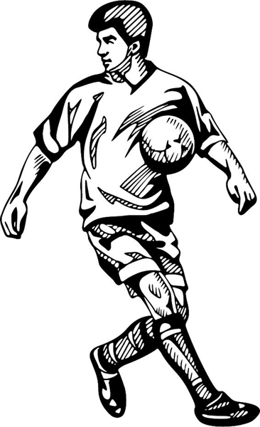 Soccer sports decal. Customize on line. SOCCER_4BL_03