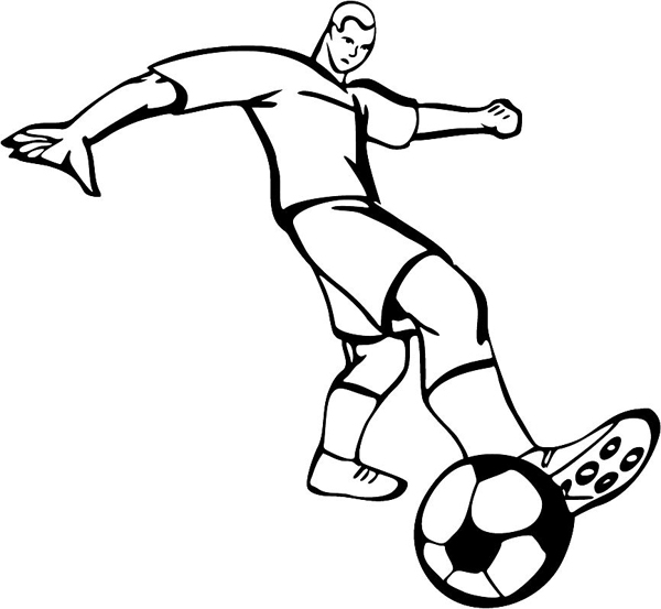 Soccer vinyl sports decal. Personalize as you order. SOCCER_4BL_22