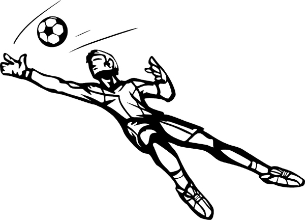 Soccer action sports decal. Personalize as you order. SOCCER_5BL_06