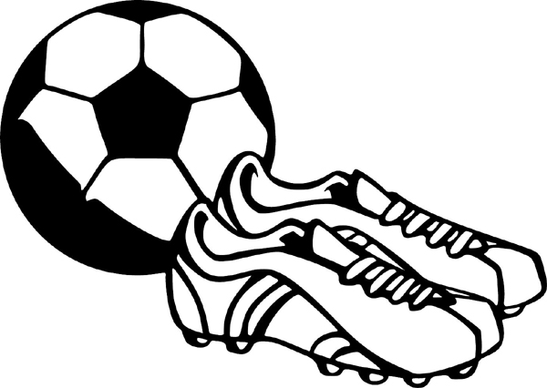 Soccer sports action decal. Customize on line. SOCCER_5BL_12