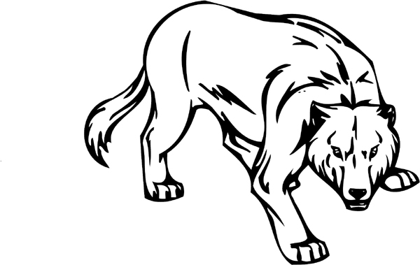 Wolf mascot vinyl sports sticker. Customize on line. animal-mascots-am_027