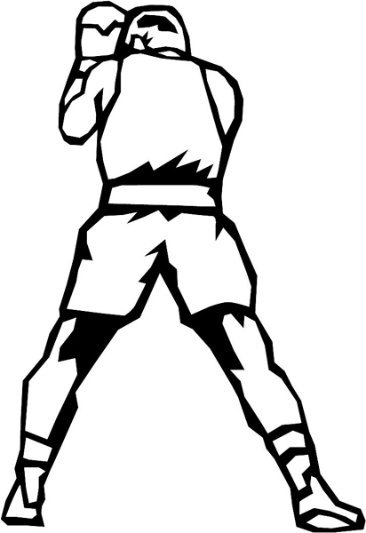 Boxing sports sticker. Personalize on line. sport_119