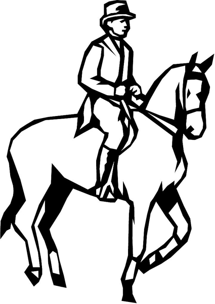 Equestrian vinyl sports sticker. Personalize on line. sport_144
