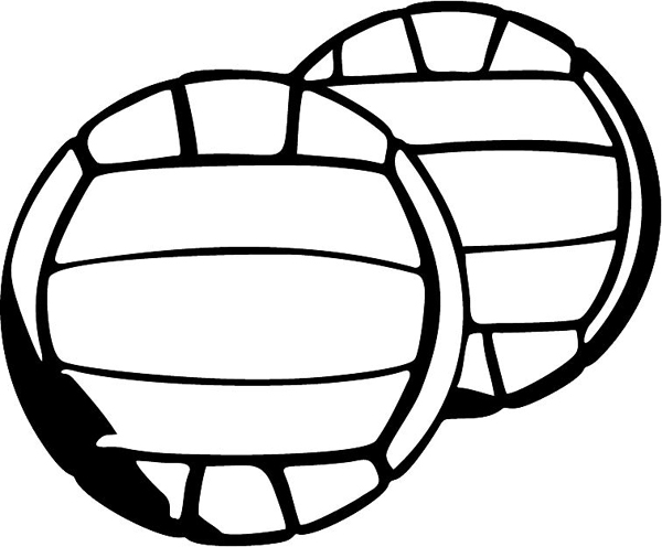 Volleyballs vinyl sports sticker. Make it personal on line. sports-MISC_5BL_01