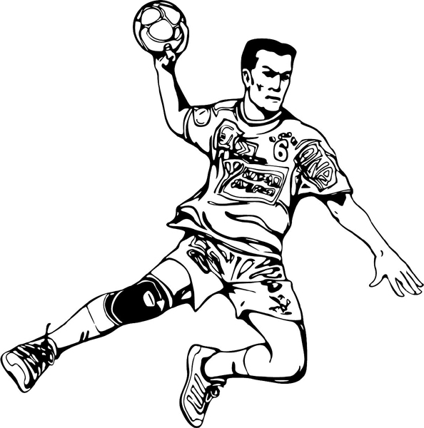 Soccer player sports sticker. Customize as you order. sports-MISC_6BL_24