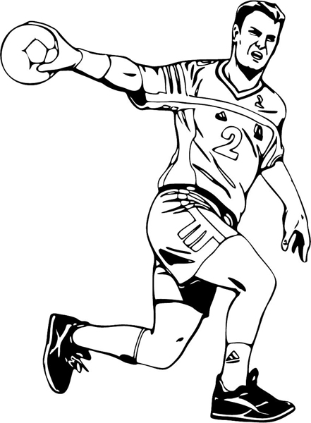 Soccer playing action sports vinyl sticker. Customize as you order. sports-MISC_6BL_29