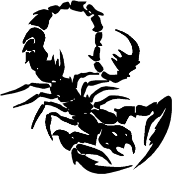 Tribal scorpion decal design Customized Online :pg79_20