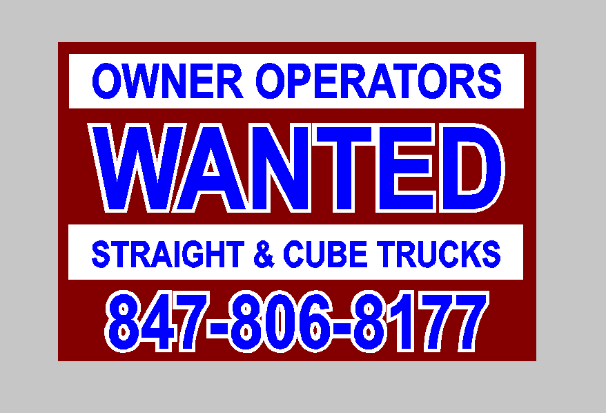 Journal Of Sign Designs And Proofs OWNER OPERATORS WANTED Sign